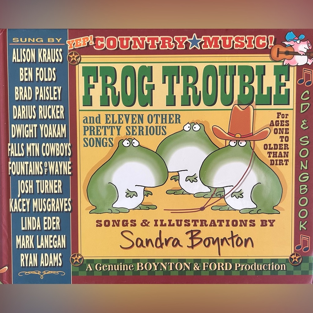BUNDLE & SAVE 🐸 Frog Trouble Hardcover Book by Sandra Boynton with CD